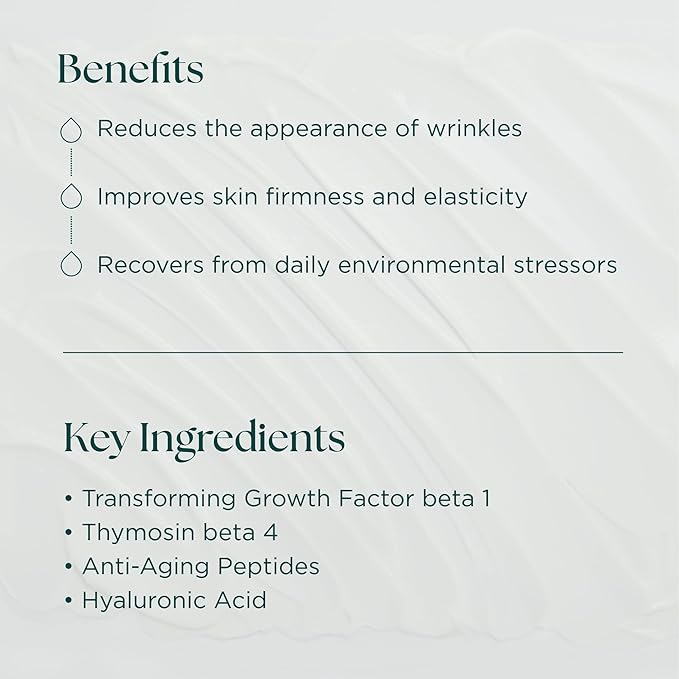 Transformation Face Cream - Advanced Moisturizer with Anti-Aging Peptides, Growth Factors & Hyaluronic Acid - Cruelty Free - Made in the USA - 1 oz