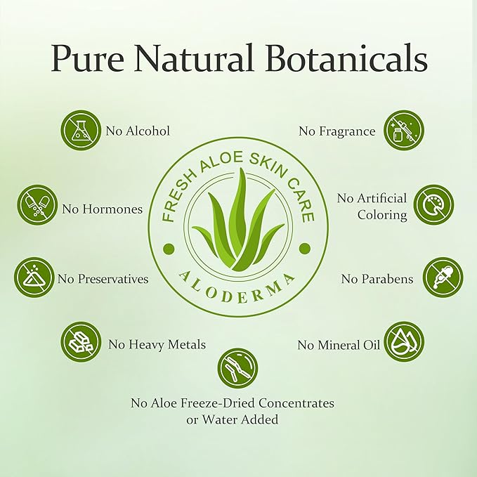 Aloderma Soothing Face Cream Made with 75% Organic Aloe Vera - Calming Facial Cream with Squalane & Vitamin E for Dry, Sensitive Skin - Reduces Redness, Helps Protect Damaged Skin, 50g/1.76oz