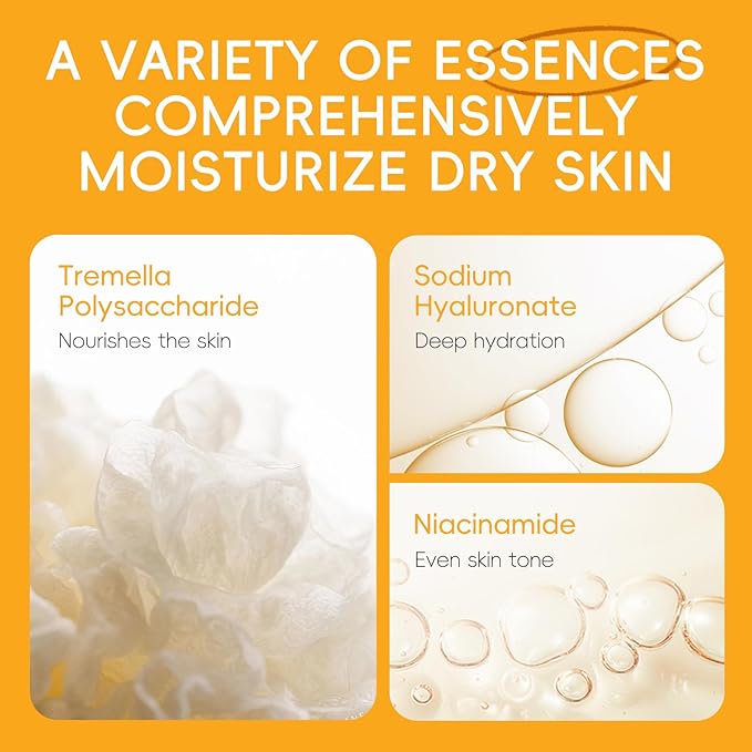 Vitamin C Skincare Set, 5-In-1 Skincare Gift Set With Cleanser, Toner, Face Serum, Face Cream, And Eye Cream, Skin Care Products For Teen Girls, Long-Lasting Moisturizing Skincare Set For Gift（5pcs）