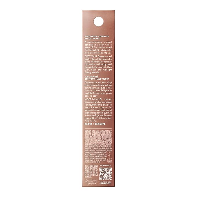 e.l.f. Halo Glow Contour Beauty Wand, Liquid Contour Wand For A Naturally Sculpted Look, Buildable Formula, Vegan & Cruelty-free, Light/Medium