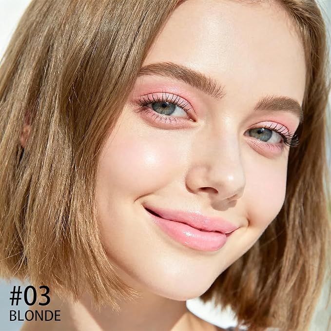 Brow Super Fluff Eyebrow Gel Mousse, Volumizing and Tinted Thickening Eyebrow, Waterproof, Long-Lasting, Easy-to-Use for Soft Full Brows, 3 Blonde