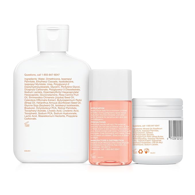Bio-Oil Skincare Set, Trial Kit for Scars, Stretch Marks, and Dry Skin, 3 Piece Travel Size Kit