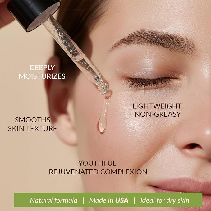 Face Serum - Hyaluronic Acid Serum for Face Anti Aging Serum with Hyaluronic Acid & Aloe Vera Hydrating Serum, Anti Wrinkle Serum for Face (2 Fl Oz)