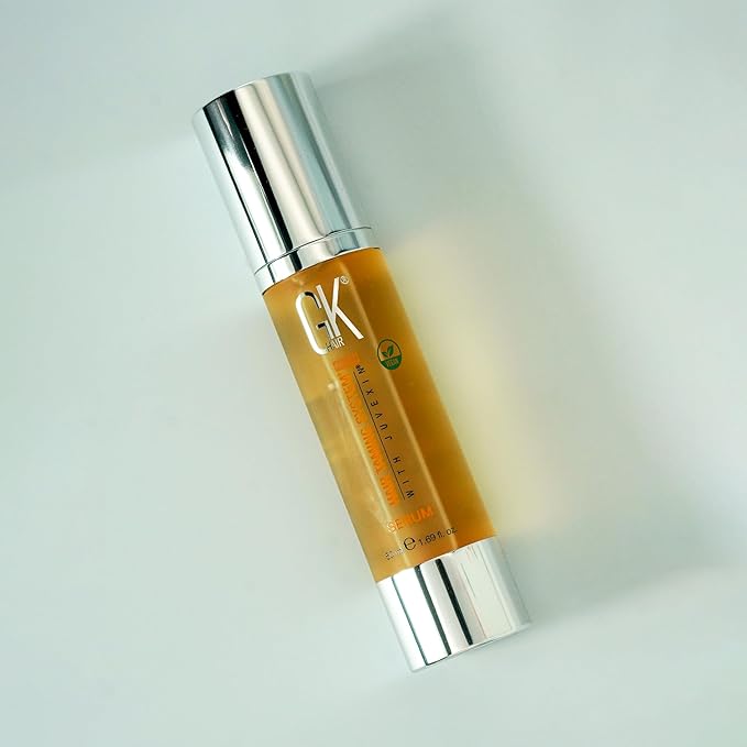 GK HAIR Oil - Argan Oil Heat Protectant Serum -Lightweight Hair Serum -Perfect For Keratin,Frizzy, Curly, Dry & Damaged ends-Adds Shine and Smooths,Paraben, Phthalate and Sulfate Free (1.69 oz)