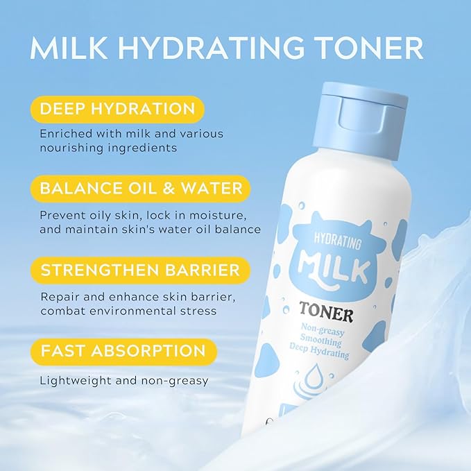 13Pcs Milk Skin Care for Kids - Milk Skincare for Teens 10-12 Cleaning & Hydrating & Nourish Skin, Kids Skin Care Set for Girls Ages 8-12 Ideal for Beginners - Beauty Gift Set for Women/Girls