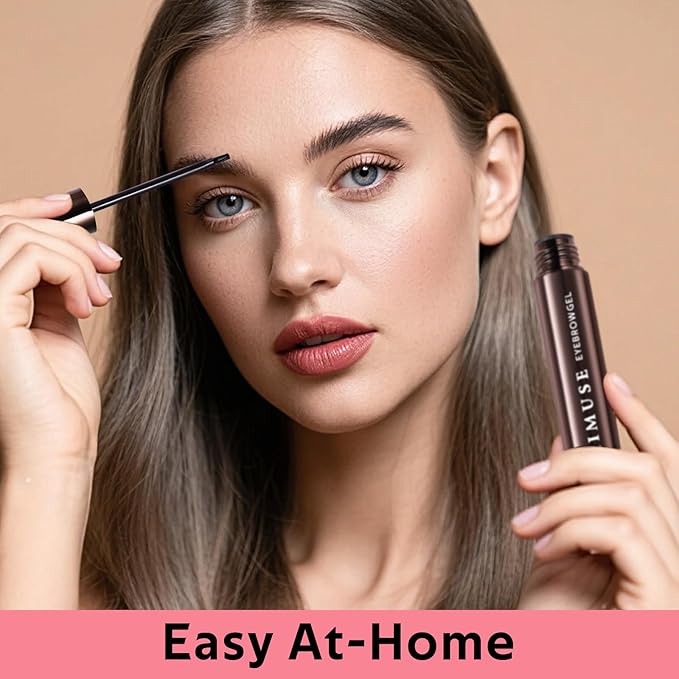 KIMUSE Instantly Semi-Permanent Eyebrow Gel, Long Lasting Eyebrow Tint, Waterproof Tinted Eye Brow Gel, Transfer-Proof, Smudge-Proof, Eyebrow Makeup Gift for Women & Girl, 0.17oz