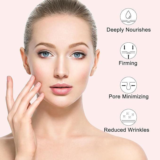 2025 Collagen Overnight Wrapping Peel Off Facial Mask with Jelly Brush, Elasticity & Hydration, Natural Ingredients for Firmer Skin, Reduces Sagging & Dullness, Korean Skin Care（75ml, 2.54 fl.oz)