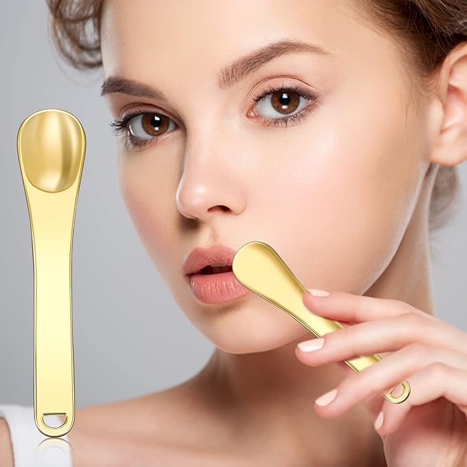 Sibba Facial Massage Spatula Sticks Mini Skincare Tiny Spoons Face Eye Cream Lotion Makeup Applicator Tools Brush Set Skin Care Beauty Cosmetic Tool (3 PCS Multi-colored)