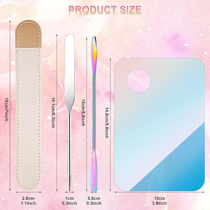 Makeup Spatula Korean Set, Senbos Professional Acrylic Makeup