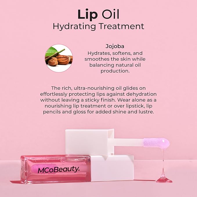 MCoBeauty Lip Oil Hydrating Treatment, Clear, Cruelty