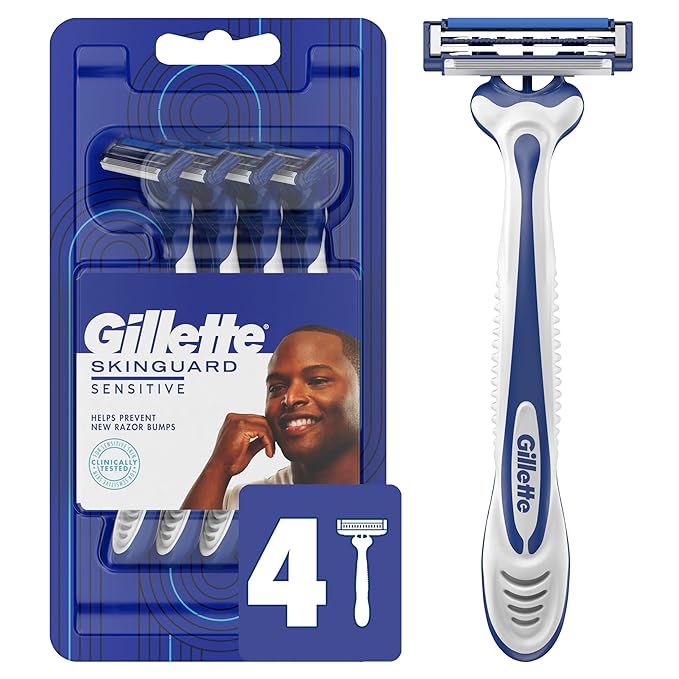 Gillette SkinGuard Razors for Men, Gillette Razor, 4 Count