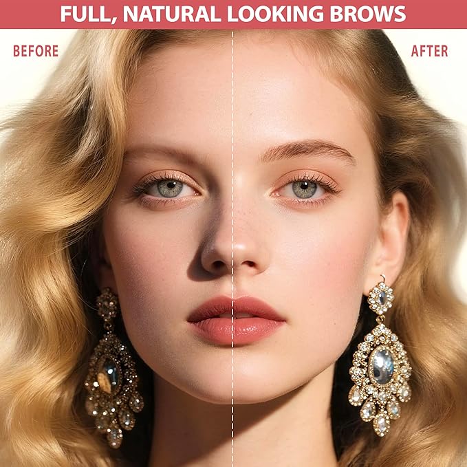 LAVONE Eyebrow Pen, 2-in-1 Eyebrow Pencils for Women with 4 Tip Microblading Eyebrow Pencil and Curved Precise Brow Pencil, Waterproof Eyebrow Pencil Create Full, Natural Hair-Like Brows, Blonde