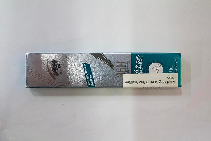 Microblading Eyebrow Pen, Waterproof Gray Eyebrow Pencils for Older Women Soft Hair Like Natural Liquid Eye brow Pen, Four Forks Tip Preciese Brow Contouring Filler Pencil that Looks Like Hair, Grey