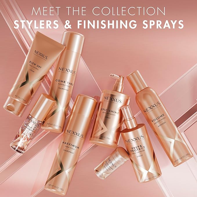 Nexxus Heat Defense Spray Prep & Protect for 450 degree heat protection, with StyleProtect Technology 6 oz