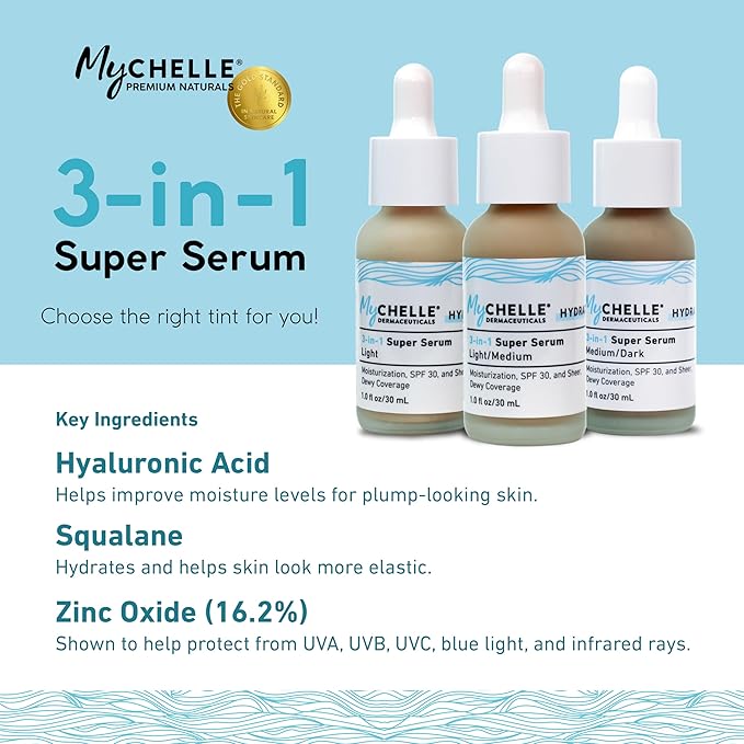 MyCHELLE Light 3-in-1 Super Serum, 1 oz