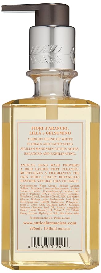 Antica Farmacista Hand Wash -Orange Blossom, Lilac & Jasmine, 10 Fl Oz (Pack of 1)