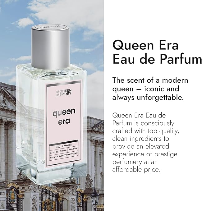 Modern Memory Queen Era Eau de Parfum for Women, 2.5 fl oz - Notes of Lychee, Rose & Vanilla Cashmere