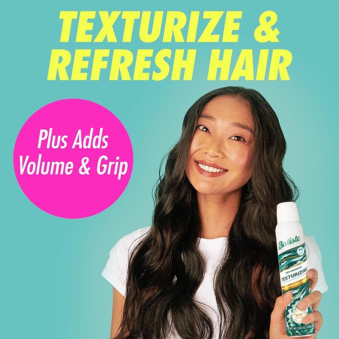 Batiste Texturizing Dry Shampoo, Refresh and Add Grip and Texture for Beachy Tousled Hair, 3.81 oz