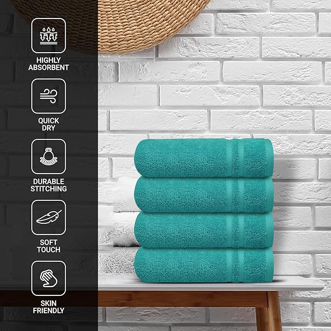 Infinitee xclusives teal hand towels