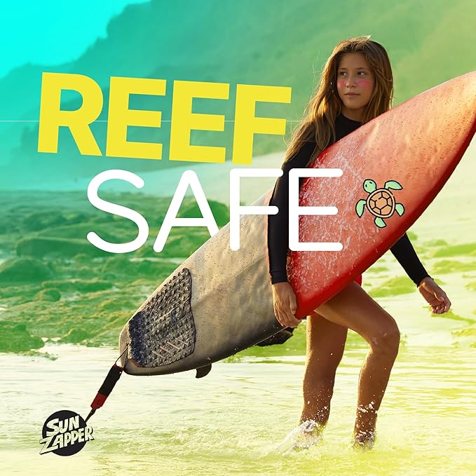 Sun Zapper Pure Zinc Mineral Sunscreen SPF 50, Reef Safe, Broad Spectrum UVA + UVB Protection, 25% Zinc, Water Resistant, Fragrance Free, Paraben Free, No White Cast, Natural Sun Cream - 3.52 Ounce