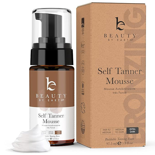 Self Tanner Tanning Mousse - Ultra Dark Self Tanner Mousse USA Made with Natural & Organic Ingredients, Self Tanning Foam for Fake Tan or Self Tan Foam, Sunless Self Tanners Best Sellers
