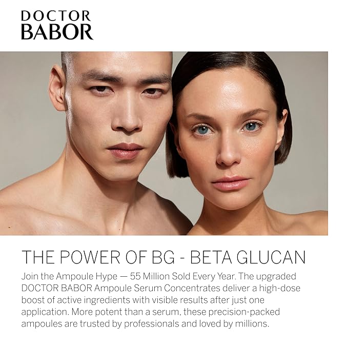 Doctor BABOR Instant Soothing Ampoule Serum Concentration | Ampoules for the Face | Immediate Soothing & Anti-Redness | For Sensitive and Stressed Skin | Beta Glucan | Vegan | 7 x 2 ml
