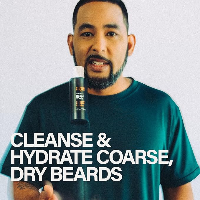Scotch Porter Beard Wash & Conditioner Bundle – Cleanse, Moisturize, Hydrate & Soften Coarse, Dry Facial Hair while Encouraging Growth for a Fuller, Healthier-Looking Beard