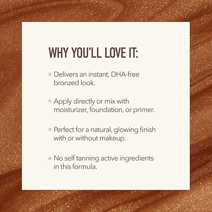 Nuda GlowDrops | Bronzing Squalene, Ginger, Lavender, & Moringa-Infused Face Bronzing Drops | Lightweight, Washable Bronzer Drops | Cruelty-Free, Paraben-Free, & Sulfate-Free Bronzing Serum, (30 mL)