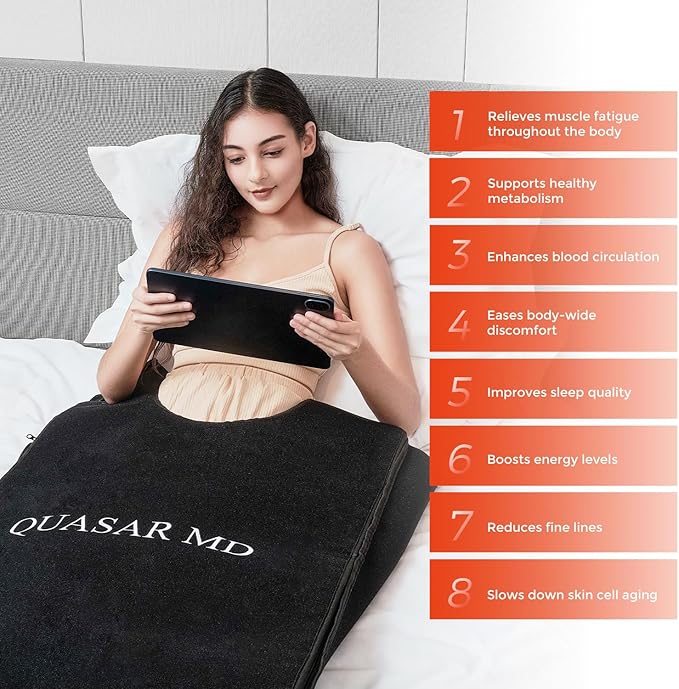 Infrared Red Light Therapy Full Body Mat- 2052 pcs SMD 5050 LED Chips - 660nm & 850nm Wavelengths, Pain Relief, Enhances Recovery, Whole Body Care, Sleep Improvement & Energy Boost