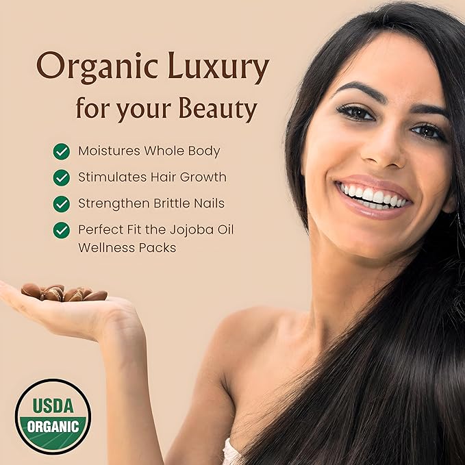 BodyJ4You Organic Jojoba Oil - Moisturise Hair Soothe Skin Protect Restore Healthy Glow - USDA 100% Pure Natural Unrefined Conditioner Wax - Unisex All Hair Types - Spray Cap 4 Fl Oz