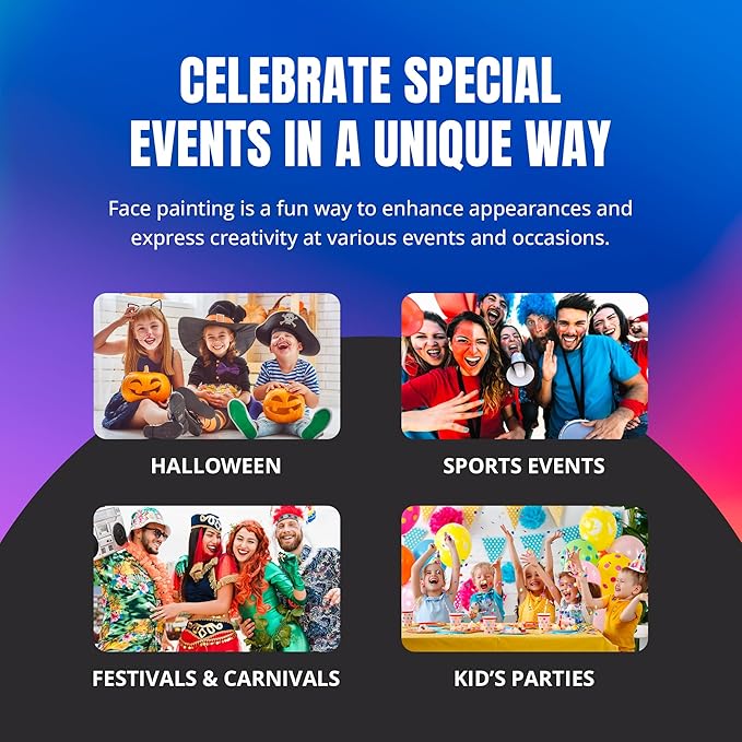 Professional Face Painting Palette - Skin Friendly Face 5g