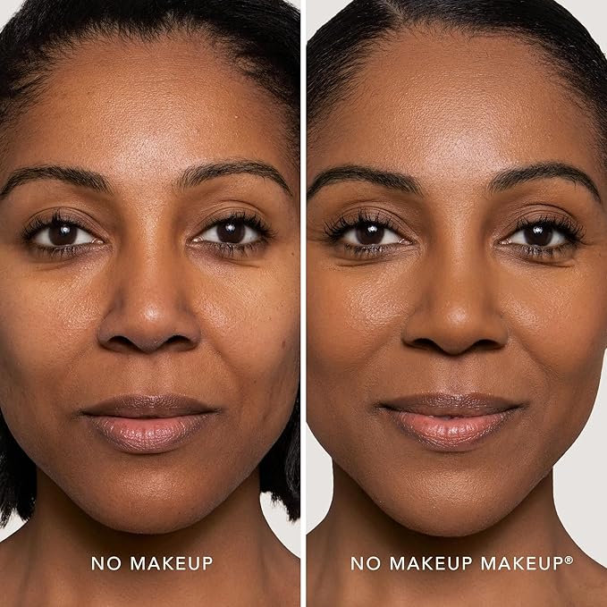 Foundation by No Makeup Makeup | Conceal & Correct with Long-Lasting, Buildable Formula & Lightweight Soft Finish | Cruelty-Free, Vegan, Fragrance-Free | Mocha