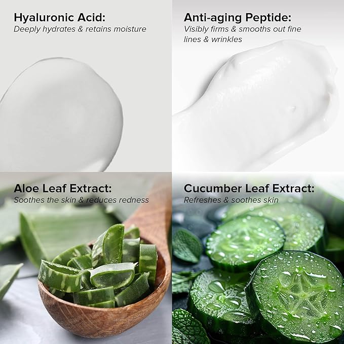 DRMTLGY Essential Facial Cleanser - Gentle Face Cleanser and Face Wash for Women and Men with Anti-Aging Peptides & Hyaluronic Acid. 6.9 fl oz