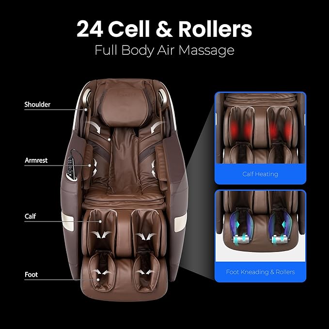 Titan Quantum Massage Chair | Taupe | Full Body & Zero Gravity Features | Customizable Massage Programs