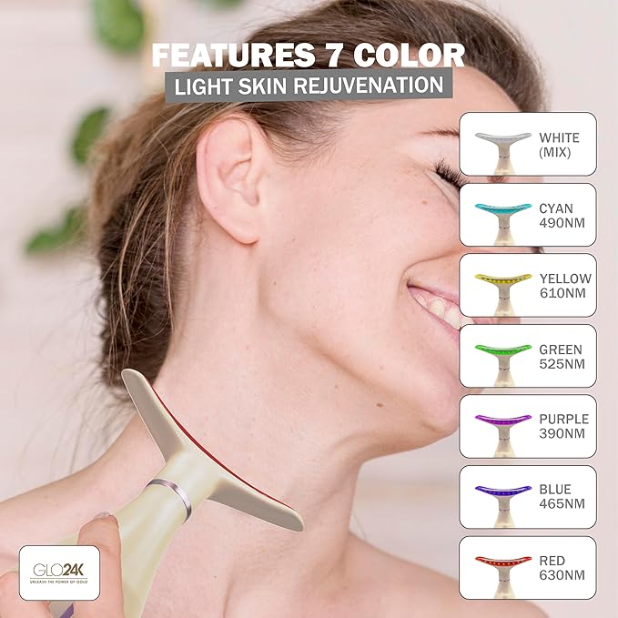 Glo24k 7 color light skin