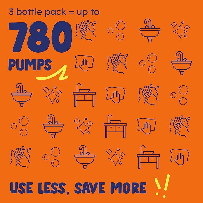 Originally Yellow Plant-Based Hand Soap All Natural Infused with Organic Lemon | Gentle Natural Hand Soap | Pet & Baby-Safe Soap, 16 Fl Oz (3-Pack)