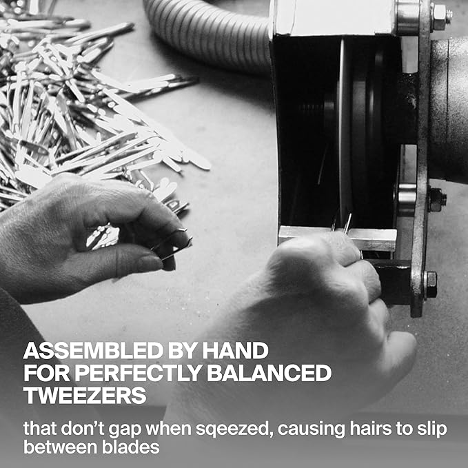 GERMANIKURE Arched Claw Tweezers in Leather Case - Made in Solingen Germany