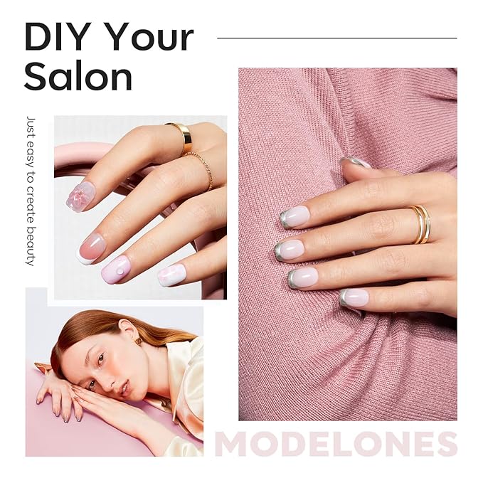 Modelones Extra Short Square Fake Nail Tips - 510Pcs Gel Tips Pre-shaped Half Matte Full Cover Clear Acrylic Gel Kit False Press on Nails for Extension DIY Salon 15Sizes