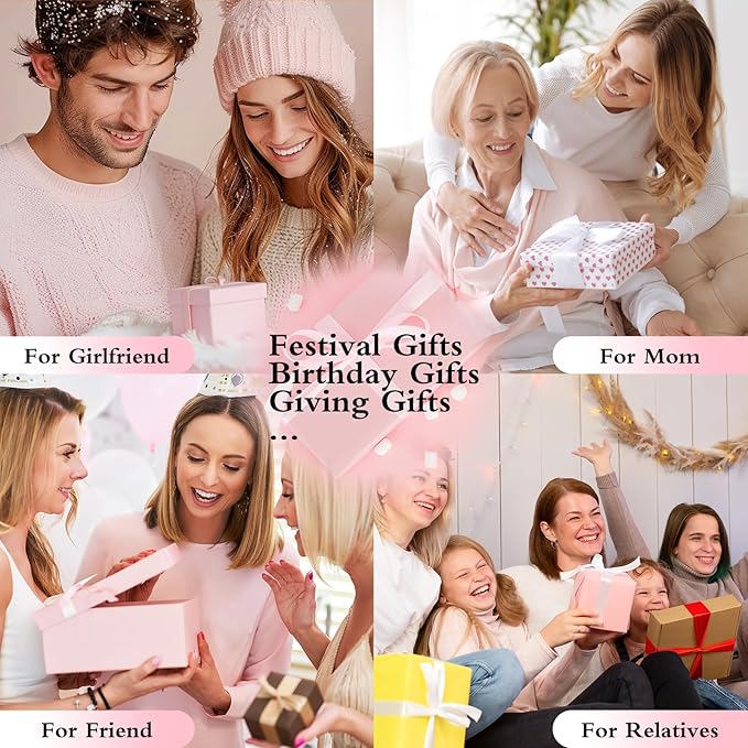 2 Pieces Large Body Powder Puff and Container Powder Container with Puff Crystal Case Soft Washable Reusable Velour Face Body Glitter Wet Dry Makeup (Rome)