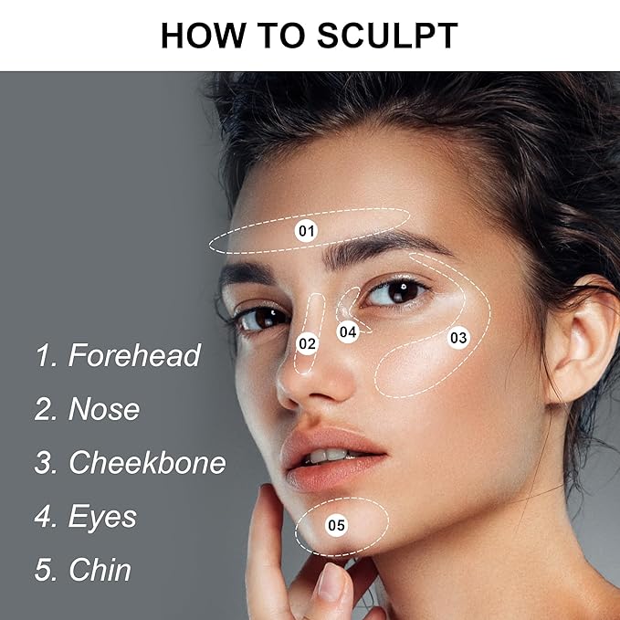 FV Cream Highlighter Stick, Blendable & Long Lasting Highlight Stick with Natural Finish, Shimmer Face Highlighter Makeup for Glowing Skin & Eyeshadow, Cruelty-free, 03 Champagne