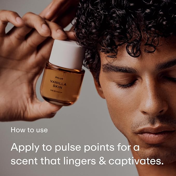 PHLUR Vanilla Skin Eau de Parfum - Full Size Perfume Spray Fragrance - Vanilla Perfume with Pink Pepper, Cashmere Wood & Sandalwood (50mL)