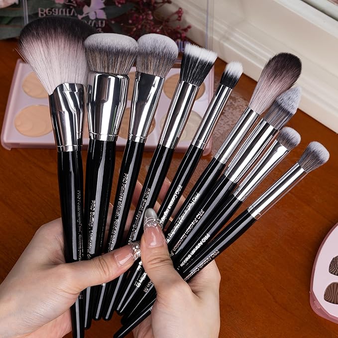 Bueart Design 36Pcs PRO Grade Makeup Brush Set with Super Holder,for discerning beauty enthusiasts&professionals Makeup Artist Crafted for your ultimate instrument for flawless,pro-grade artistry