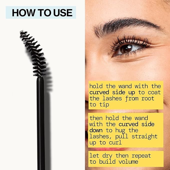 Pacifica Beauty | Activist Curling Mascara | Black | Volume and Length | Vegan Brush | Glass Tube | Clean Eye Makeup | Plant-Fibers | Microplastic + Nylon 6 Free | Vegan, Talc-Free, Cruelty-Free