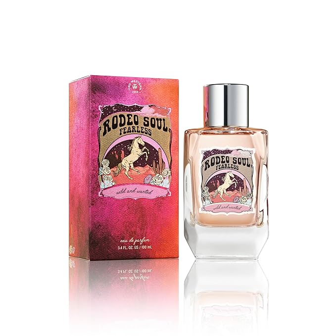Rodeo Soul Fearless by Tru Western, 3.4oz, Women's Perfume with scents of Ruby Cactus Chocolate, Cocoa Butter, and Sugar Crystals, Fearless, Bold, and Wild