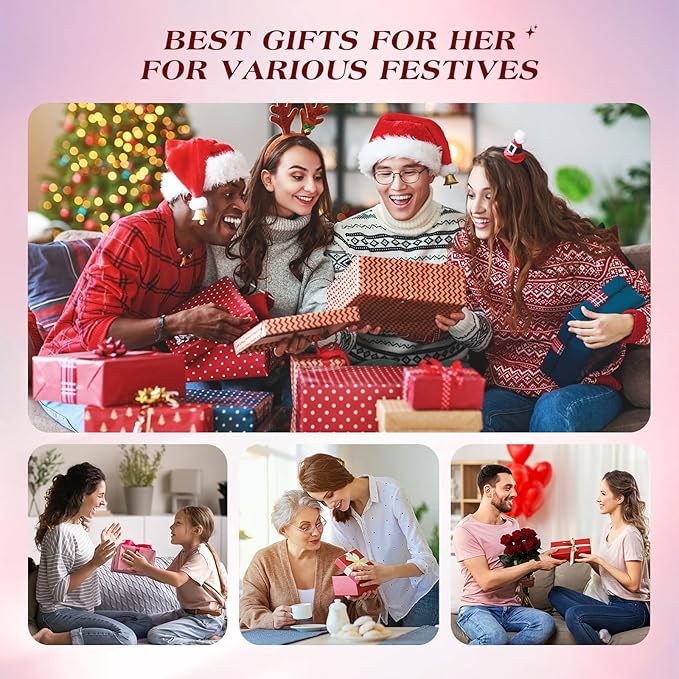 INTEO Microcurrent Facial Device, 3 Modes Red Light Therapy for Face and Neck, Skin Care Facial Massager Perfect Gifts for Women Men(Gold)