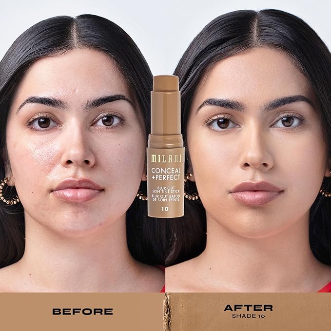 Milani Conceal + Perfect - Skin Tint Stick, Blur Out Tinted Moisturizer Makeup, Shade 010