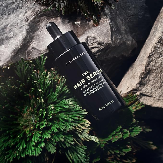 Caldera + Lab The Hair Serum | Men’s Thickening Serum for Thinning & Receding Hair, Supports Fuller & Stronger-Looking Hair, Dermatologically Tested - All Hair Types