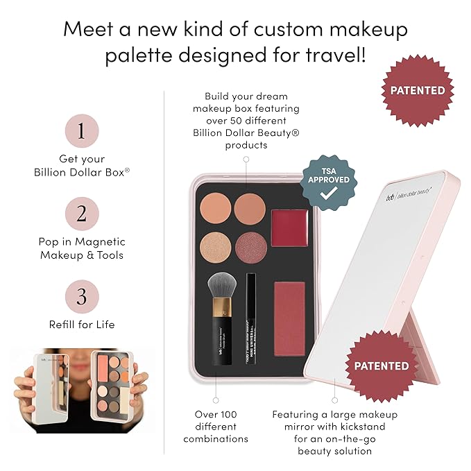 Billion Dollar Brows Beauty Box, All-in-One, Customizable, Sustainable,