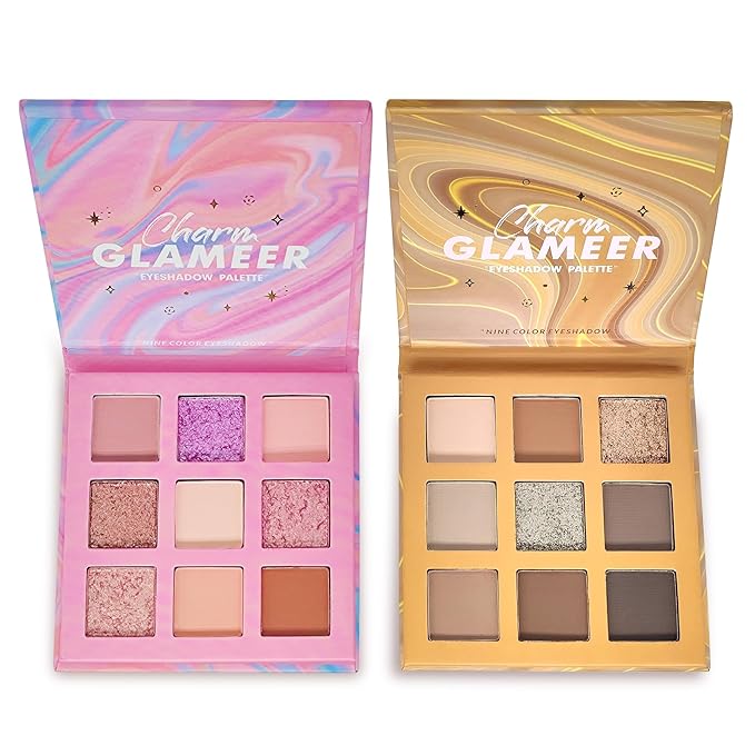 Eyeshadow,18Colors Eyeshadow Palette, Matte&Glitter&Shimmer Eyeshadow,for Eye Makeup Long Lasting Waterproof Eye Makeup Palette, Glitter Shimmer Professional Bright-Colored Eye Shadow(G005-1/G005-2)