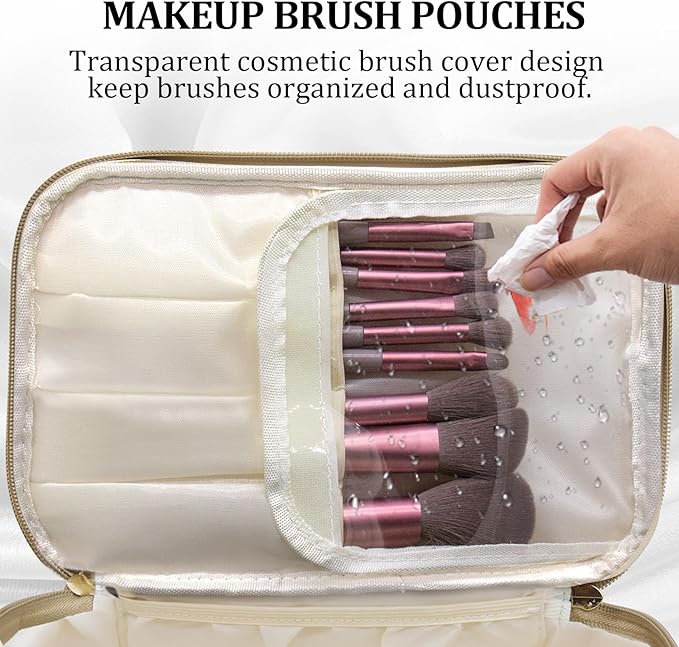 Large travel makeup bag makeup